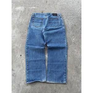 Izod Jeans Mens 36x30 Blue Classic Fit Straight Leg Denim 5 Pocket Zip Fly South